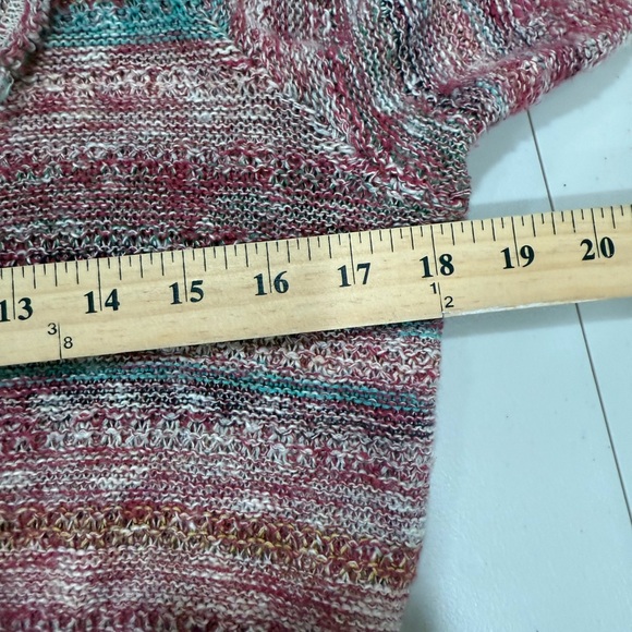 Free People Maxi Coat Duster Desert Sunrise Fringe Hem Belt Button Small XS - Picture 7 of 8